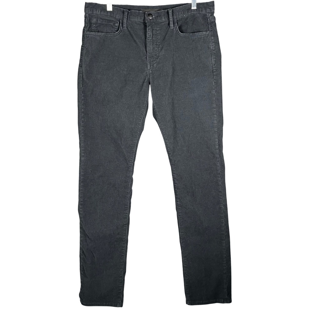 Joe's Jeans The Asher Pants‎ Men 34 Black Slim Fit Corduroy Stretch 5-Pocket